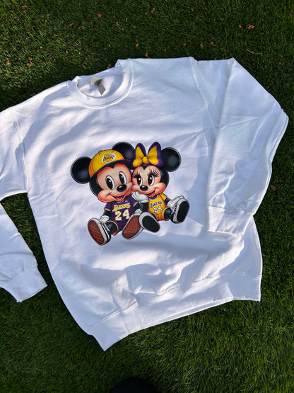 PRINTED Lakers X Mickey Minnie Sweatshirt