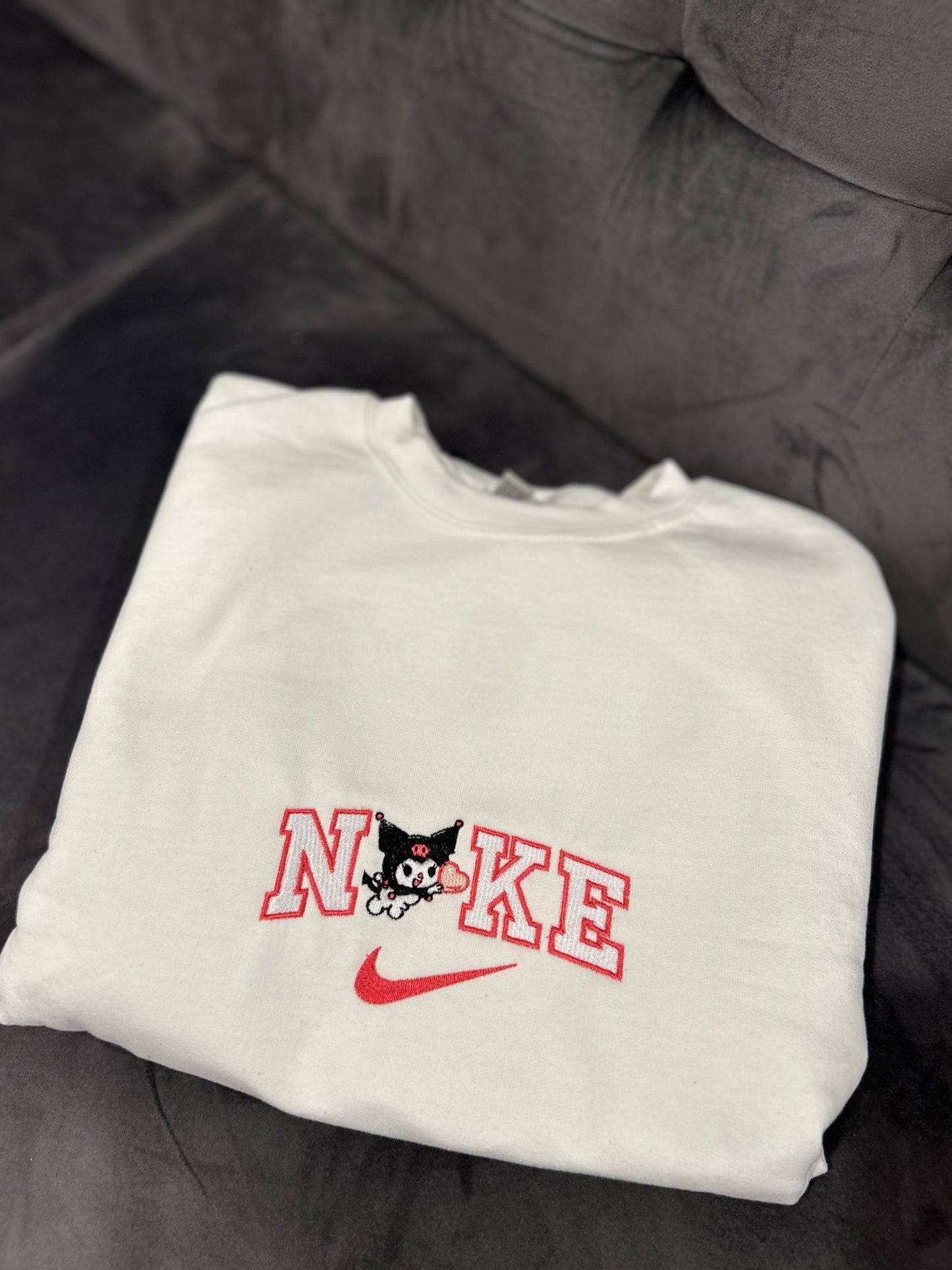 Kuromi Embroidered Sweatshirt, Sanrio