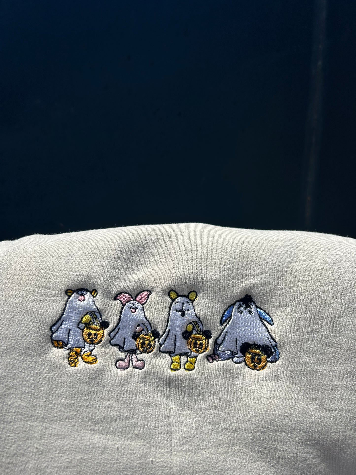 Trick or Treat Pooh Gang Embroidered Sweatshirt