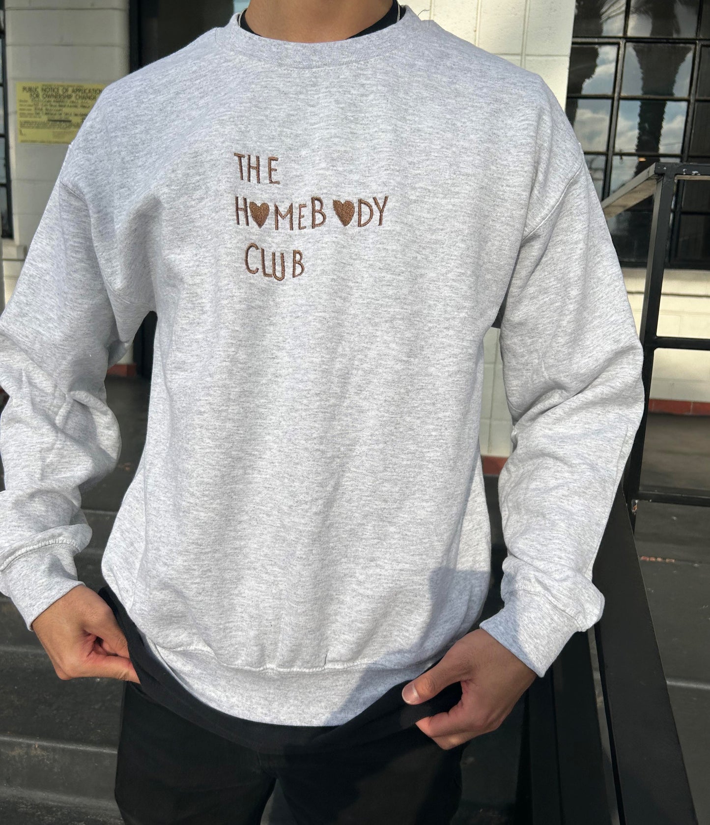 The Homebody Club Embroidered Sweatshirt