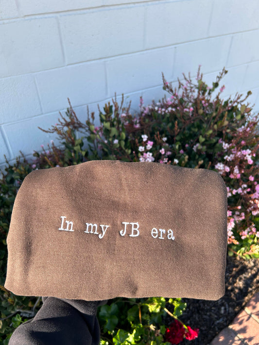 In my JB Era Embroidered Sweatshirt, Justin Bieber