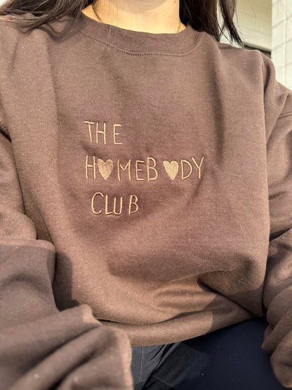 The Homebody Club Embroidered Sweatshirt