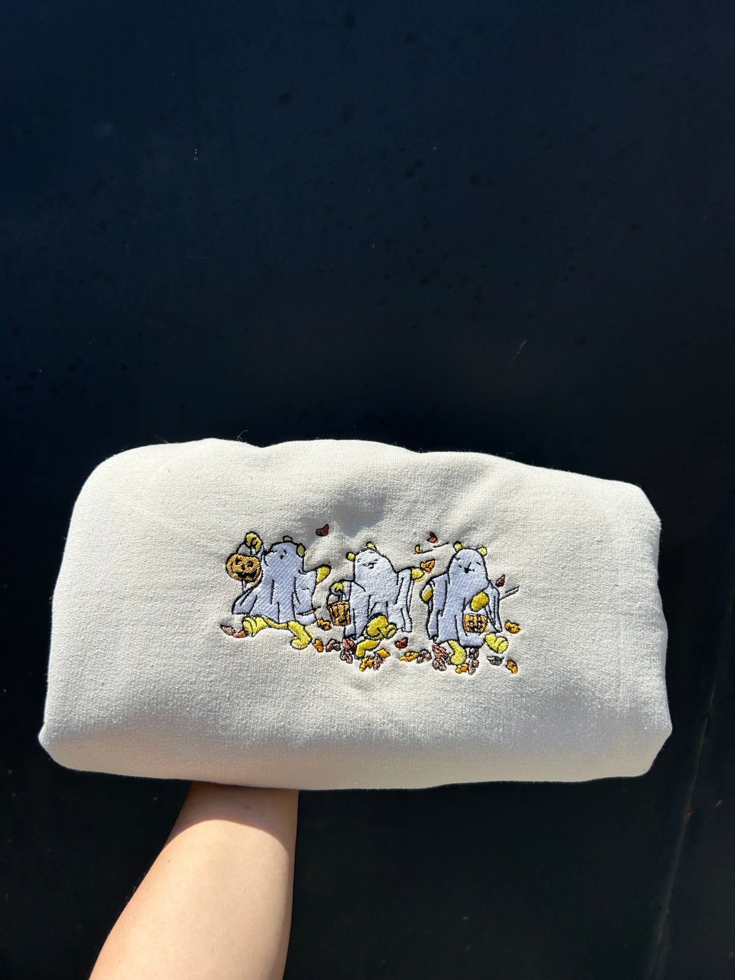 Halloween Winnie the Pooh Embroidered Sweatshirt