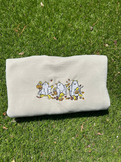 Halloween Winnie the Pooh Embroidered Sweatshirt