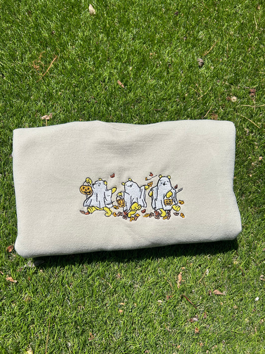 Halloween Winnie the Pooh Embroidered Sweatshirt