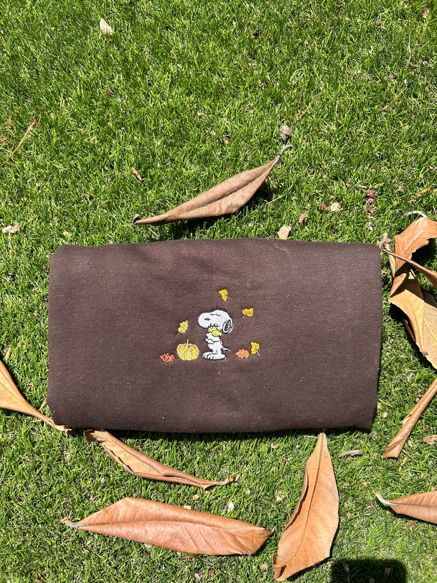 Snoopy Fall Embroidered Sweatshirt