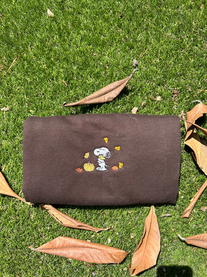 Snoopy Fall Embroidered Sweatshirt