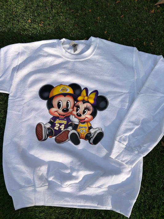 PRINTED Lakers X Mickey Minnie Sweatshirt