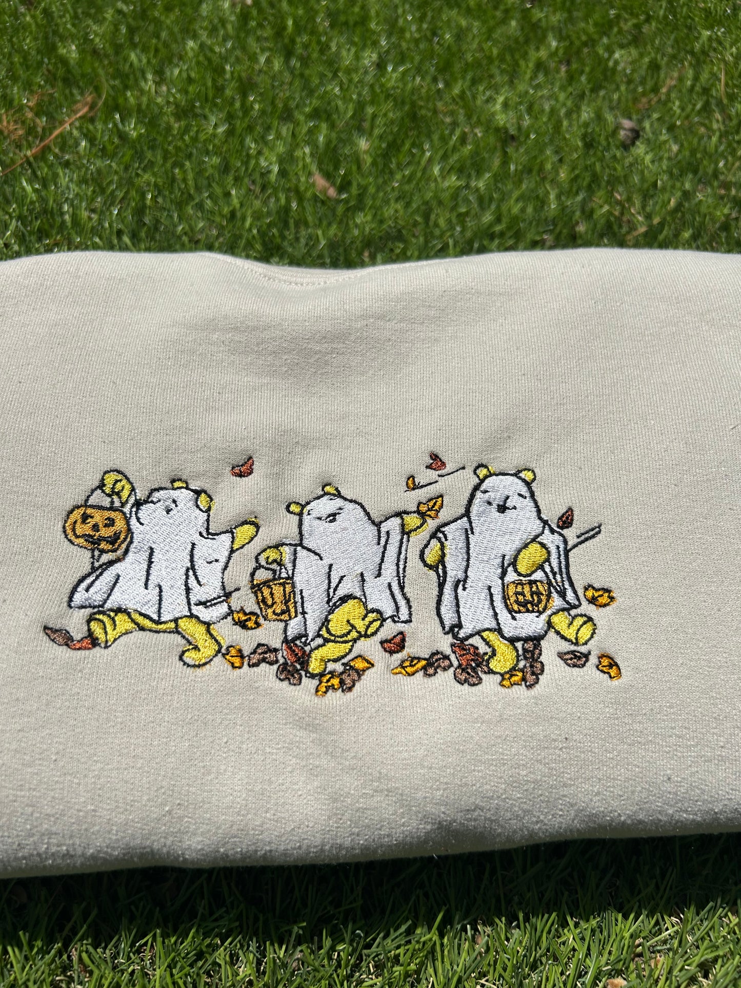 Halloween Winnie the Pooh Embroidered Sweatshirt